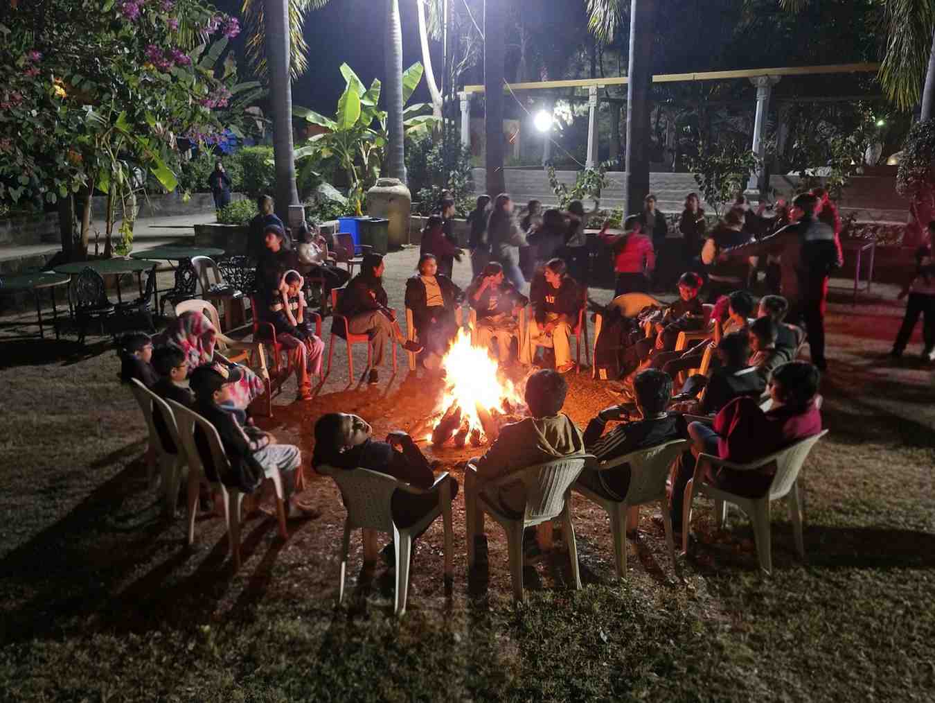 Night Camping Banner